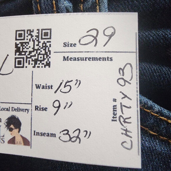 Joe's Dark Denim Straight Leg Jeans Size 29 - Picture 9 of 9